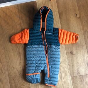 Columbia Powder Lite Reversible Bunting- Orange and Blue